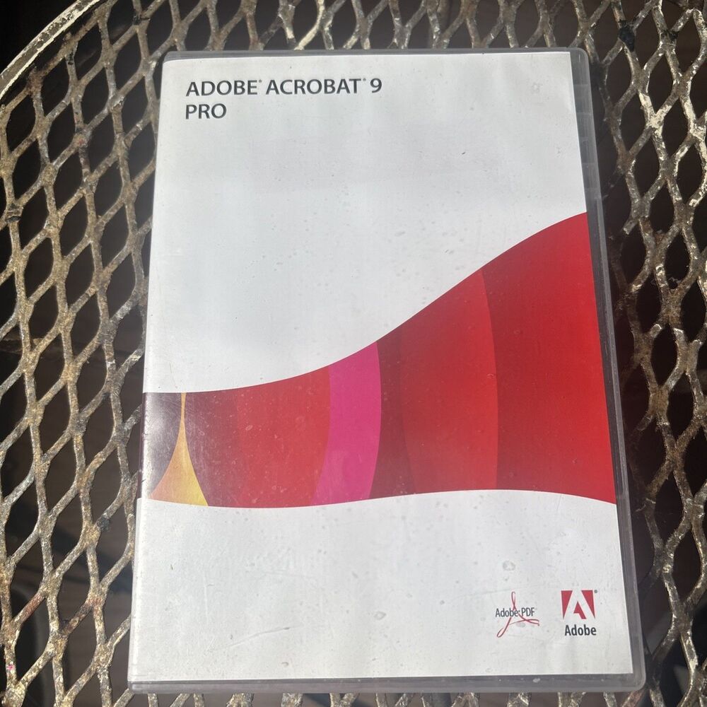 Adobe Acrobat 9 Pro for Windows Education w/ Serial Number